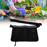 Garden Tool Pocket Adjustable Portable Multi Pocket Design Tool Storage Bag for Storage Tools ItemsBlack - Extra Image