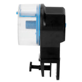 Automatic Fish Feeder Timed Flexible Convenient Clean Easy Installation Fish Tank Food DispenserBlue - Rear View