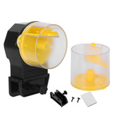 Automatic Fish Feeder Timed Flexible Convenient Clean Easy Installation Fish Tank Food DispenserYellow