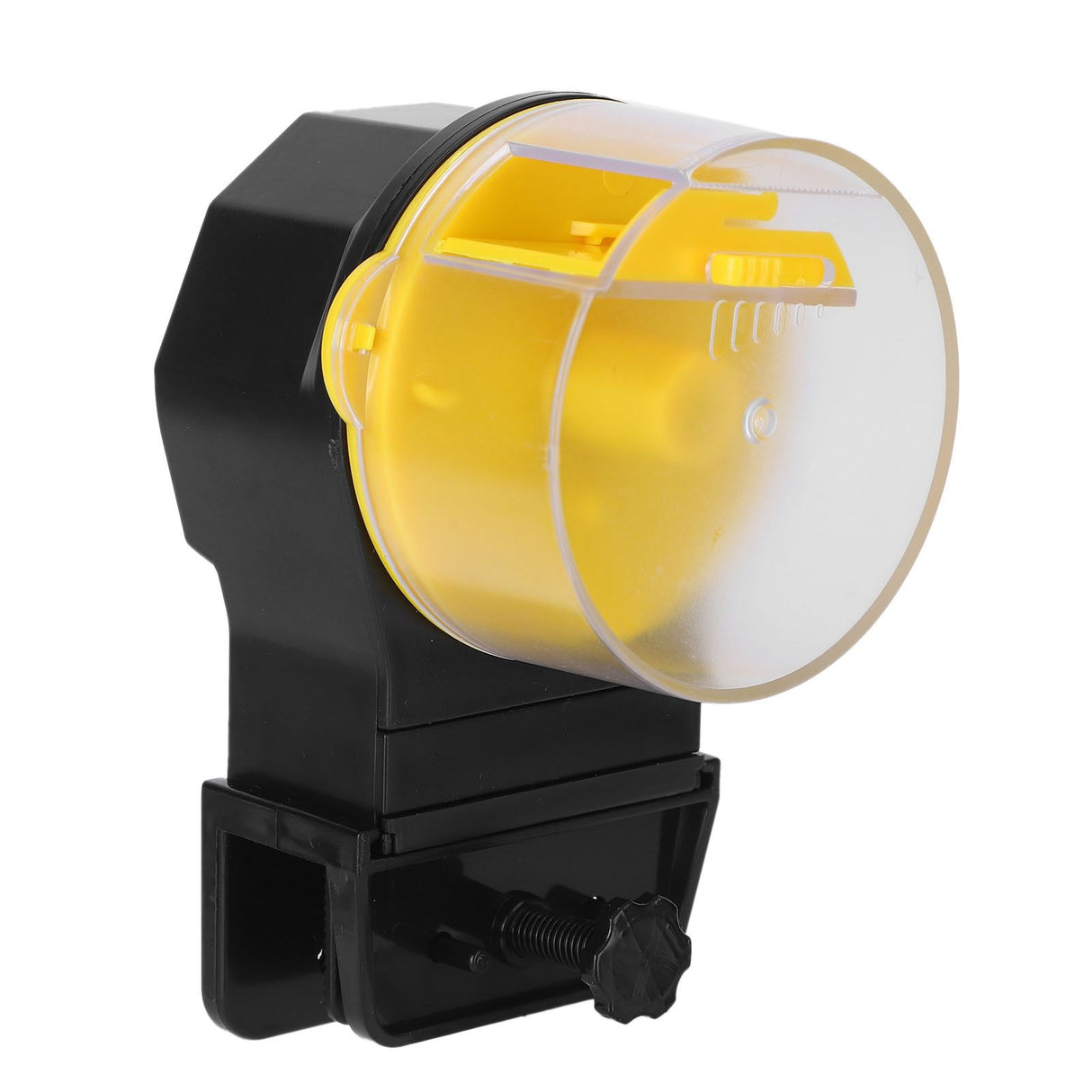 Automatic Fish Feeder Timed Flexible Convenient Clean Easy Installation Fish Tank Food DispenserYellow