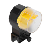 Automatic Fish Feeder Timed Flexible Convenient Clean Easy Installation Fish Tank Food DispenserYellow