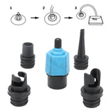 Inflatable SUP Pump Adaptor Portable Multifunctional Air Valve Converter for Paddle Boards Canoes Rubber BoatsBlue