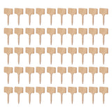 50PCS Bamboo Plant Labels T Type Wooden Plant Sign for Seed Potted Herbs Flowers Vegetables