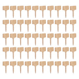50PCS Bamboo Plant Labels T Type Wooden Plant Sign for Seed Potted Herbs Flowers Vegetables