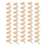 50PCS Bamboo Plant Labels T Type Wooden Plant Sign for Seed Potted Herbs Flowers Vegetables