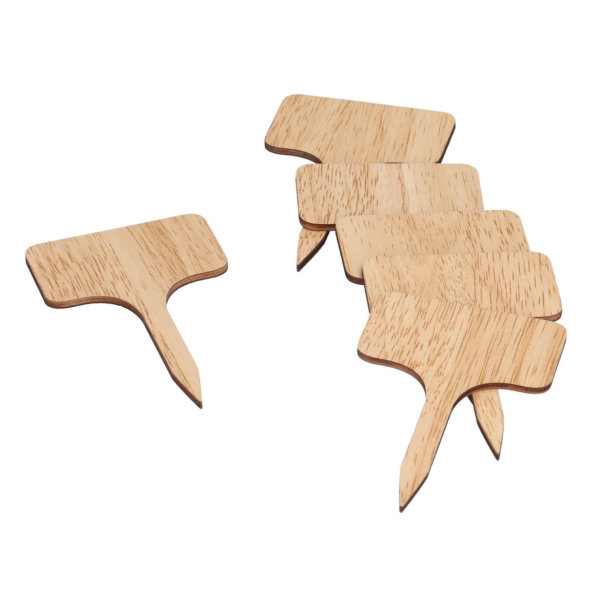 50PCS Bamboo Plant Labels T Type Wooden Plant Sign for Seed Potted Herbs Flowers Vegetables
