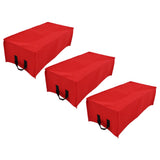 3PCS Thicken Non Woven Vegetable Planting Seedling Grow Bags Garden Planter Bed with HandleRose Red 60x30x20cm - Extra Image