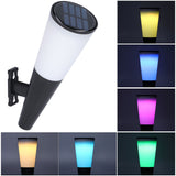 Solar Wall Lamp Warm White RGB Cordless Safe Modern Design Sturdy Durable Outdoor Lamp for Garden Garage BackyardRGB - Extra Image