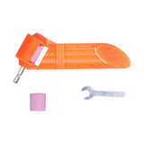 Drill Bit Sharpener Corundum Grinding Wheel Portable Sharpening Tool for Grinding Iron Drill Bits - Top-Down View