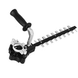 Dual Blades Hedge Trimmer Garden Handheld Electric Hedge Trimming Machine for M14 M10 Angle Grinder - Top-Down View