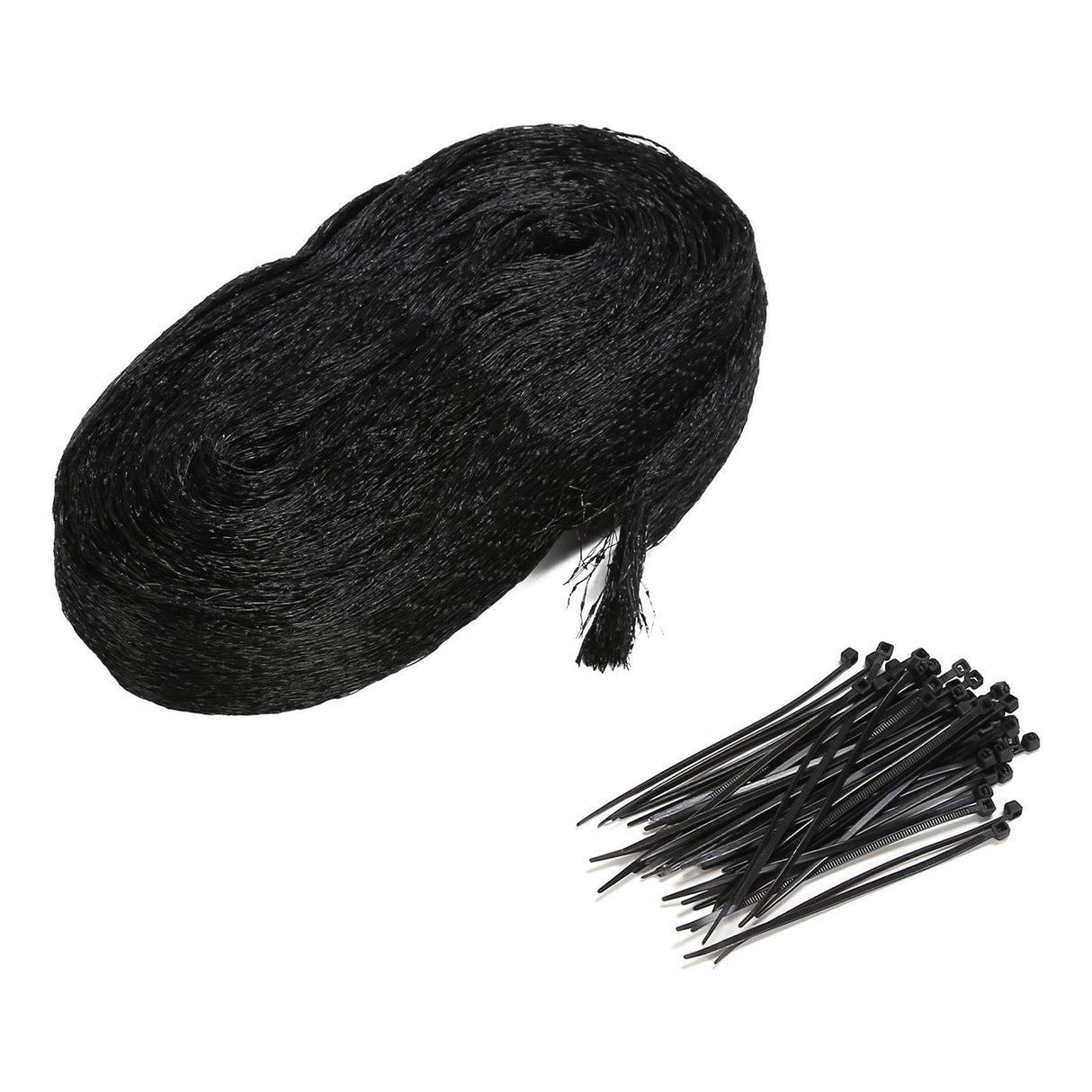 Bird Netting with 50PCS Cable Ties Nylon Garden Netting Anti Bird Mesh Plant Pest Netting for Vegetable FruitBlack