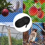 Bird Netting with 50PCS Cable Ties Nylon Garden Netting Anti Bird Mesh Plant Pest Netting for Vegetable FruitBlack