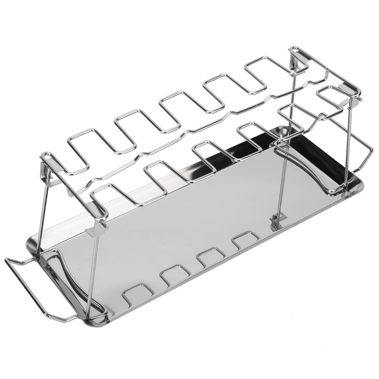 Chicken Wing Leg Rack with Bakeware Vertical Chicken Leg Grill for Barbecue Accessories