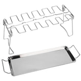 Chicken Wing Leg Rack with Bakeware Vertical Chicken Leg Grill for Barbecue Accessories