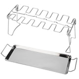 Chicken Wing Leg Rack with Bakeware Vertical Chicken Leg Grill for Barbecue Accessories