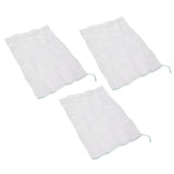 3Pcs Garden Plant Netting with Green Drawstring Potted Plant Fruit Tree Protector Insect Birds Prevention105x140cm / 41.3x55.1in - Front View