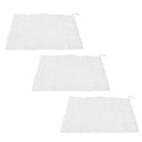 3Pcs Garden Plant Netting with Green Drawstring Potted Plant Fruit Tree Protector Insect Birds Prevention105x140cm / 41.3x55.1in - Side View