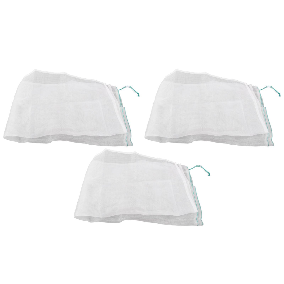 3Pcs Garden Plant Netting with Green Drawstring Potted Plant Fruit Tree Protector Insect Birds Prevention105x140cm / 41.3x55.1in
