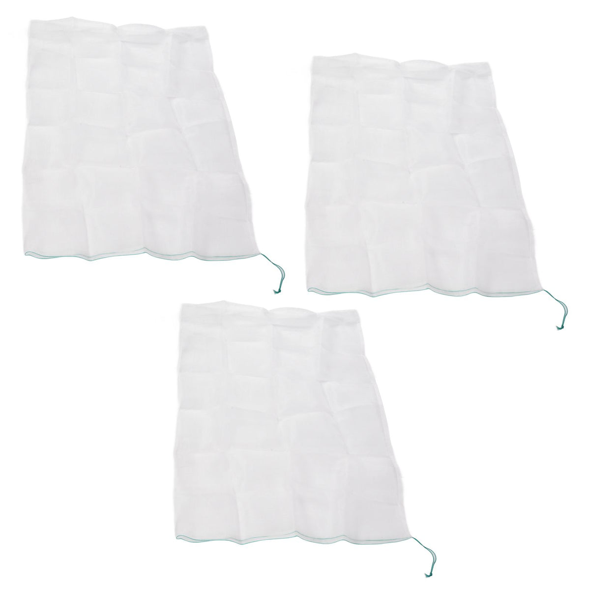 3Pcs Garden Plant Netting with Green Drawstring Potted Plant Fruit Tree Protector Insect Birds Prevention105x140cm / 41.3x55.1in
