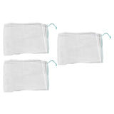 3Pcs Garden Plant Netting with Green Drawstring Potted Plant Fruit Tree Protector Insect Birds Prevention105x140cm / 41.3x55.1in - Extra Image