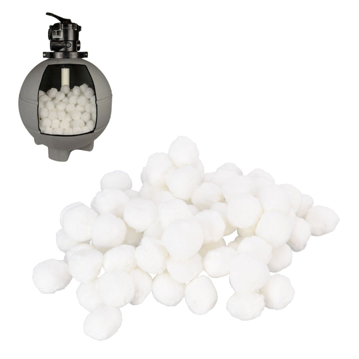 Swimming Pool Filter Ball 700g White Pool Cleaning Fiber Ball Pool Pump Filter Ball Aquarium Spa Water Filter Ball