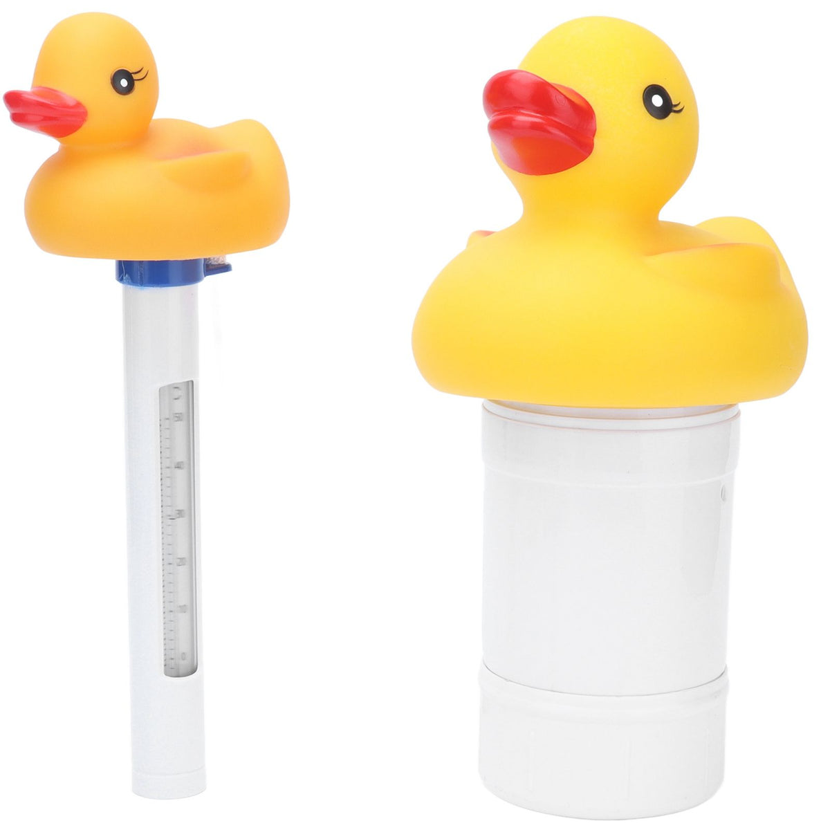 2Pcs Water Thermometer Set High Temperature Resistant Pool Chlorine Dispenser for Pond Swimming Pool
