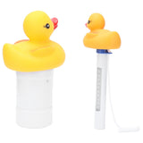 2Pcs Water Thermometer Set High Temperature Resistant Pool Chlorine Dispenser for Pond Swimming Pool