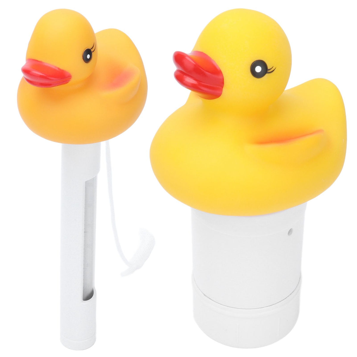 2Pcs Water Thermometer Set High Temperature Resistant Pool Chlorine Dispenser for Pond Swimming Pool