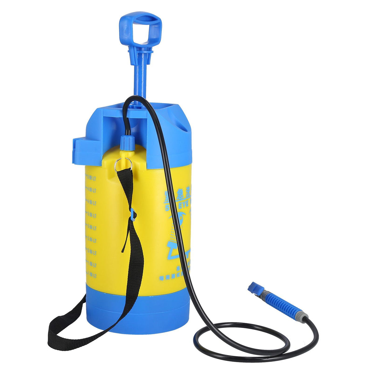 5L Pressure Sprayer with Pressure Relief Valve 2 Port Portable Garden Lawn Sprayer for Watering