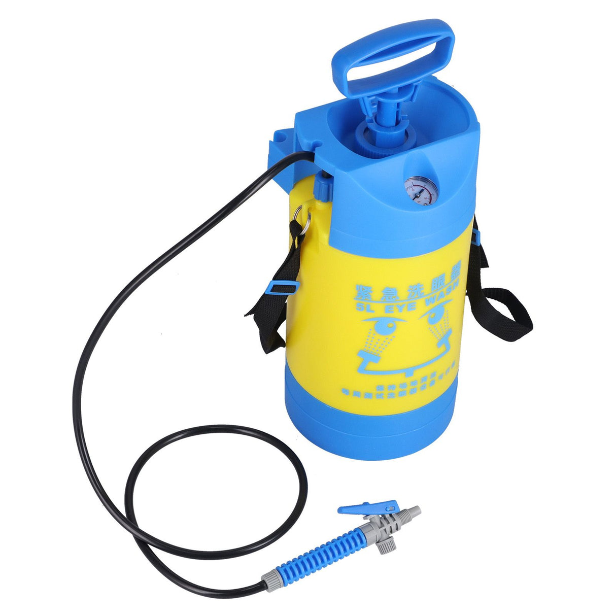 5L Pressure Sprayer with Pressure Relief Valve 2 Port Portable Garden Lawn Sprayer for Watering