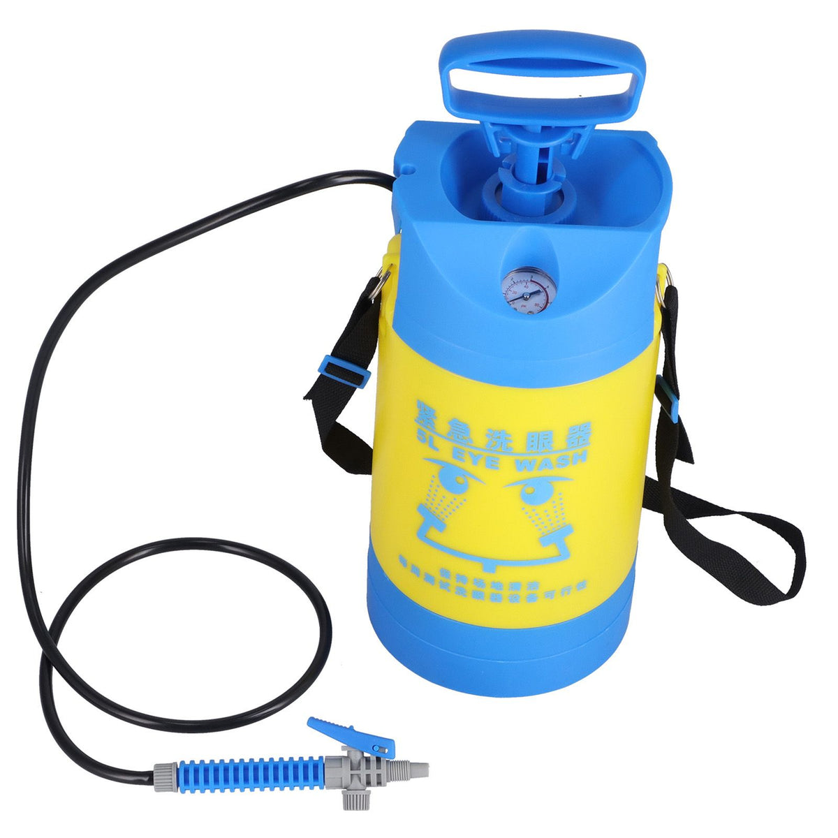 5L Pressure Sprayer with Pressure Relief Valve 2 Port Portable Garden Lawn Sprayer for Watering