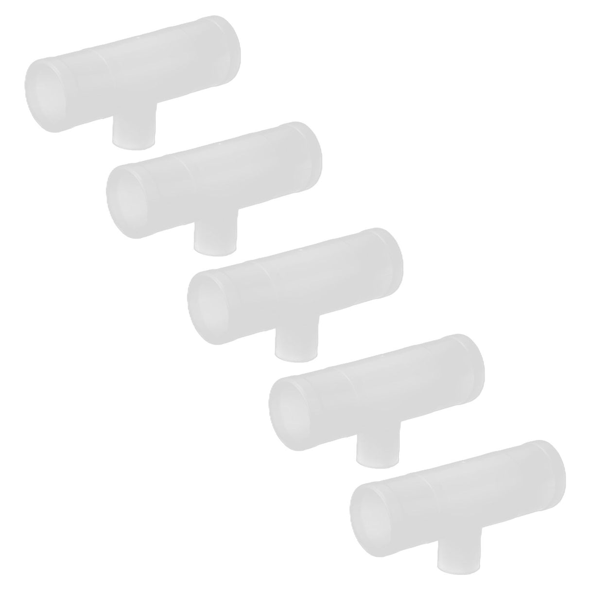 20Pcs Chicken Tee Tube Durable Leak Proof Drill Free Chicken Waterer Tee Fitting for Breeding IndustryG1/2 Tee Tube