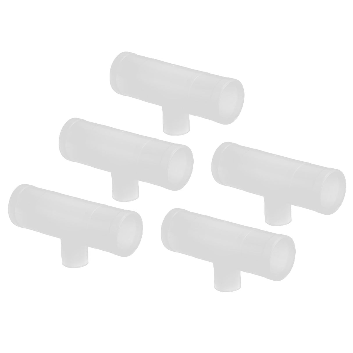 20Pcs Chicken Tee Tube Durable Leak Proof Drill Free Chicken Waterer Tee Fitting for Breeding IndustryG1/2 Tee Tube