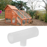 20Pcs Chicken Tee Tube Durable Leak Proof Drill Free Chicken Waterer Tee Fitting for Breeding IndustryG1/2 Tee Tube