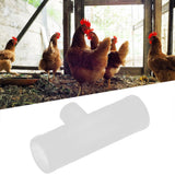20Pcs Chicken Tee Tube Durable Leak Proof Drill Free Chicken Waterer Tee Fitting for Breeding IndustryG1/2 Tee Tube - Extra Image