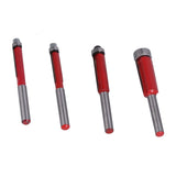 4Pcs/Set Woodworking Trimming Cutter Head with Bearing Straight Knife Woodworker Tool - Rear View