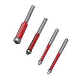 4Pcs/Set Woodworking Trimming Cutter Head with Bearing Straight Knife Woodworker Tool
