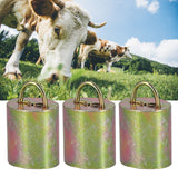 3Pcs Alloy Livestock Bell Thickened Anti Lost Sheep Bell for Cow Outdoor Stock FarmNo. 5 Bell