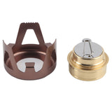 Portable Ethanol Stove Burner Outdoor Camping Cooker Furnace Cookware with Storage Bag Coffee Color