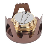 Portable Ethanol Stove Burner Outdoor Camping Cooker Furnace Cookware with Storage Bag Coffee Color - Extra Image