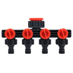 4 Way Tap Hose Connector Garden Hose Splitter Leakproof for Horticultural Agricultural Irrigation