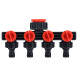 4 Way Tap Hose Connector Garden Hose Splitter Leakproof for Horticultural Agricultural Irrigation