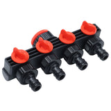 4 Way Tap Hose Connector Garden Hose Splitter Leakproof for Horticultural Agricultural Irrigation