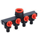 4 Way Tap Hose Connector Garden Hose Splitter Leakproof for Horticultural Agricultural Irrigation