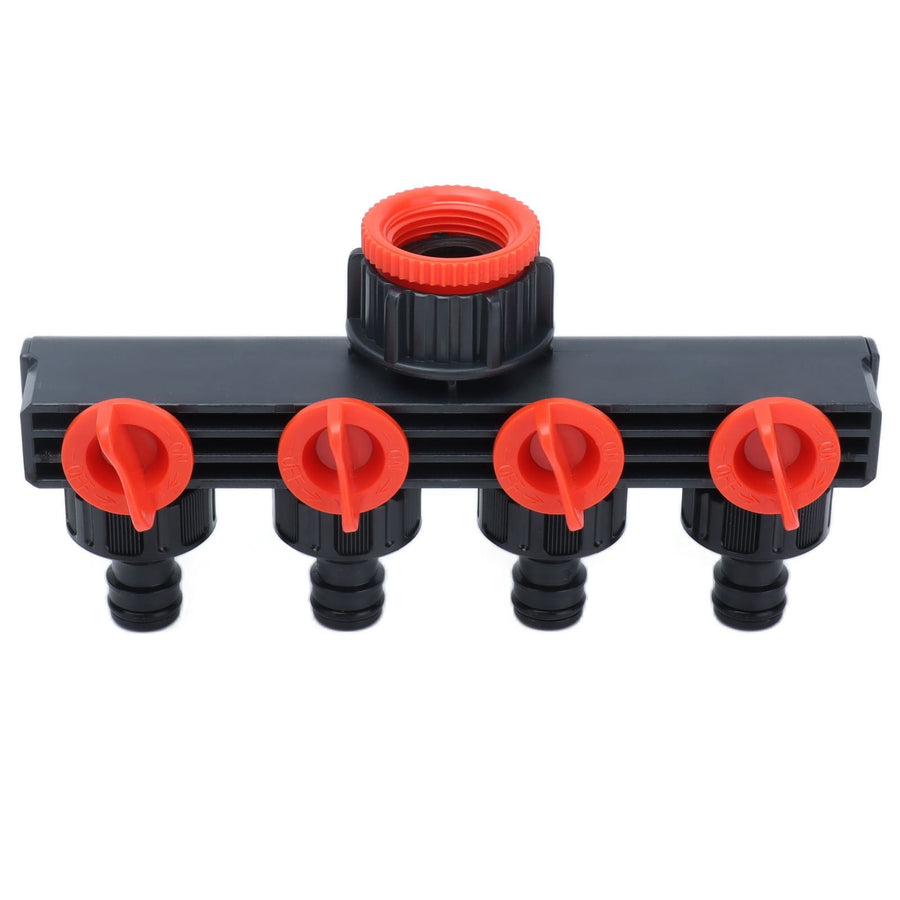 4 Way Tap Hose Connector Garden Hose Splitter Leakproof for Horticultural Agricultural Irrigation