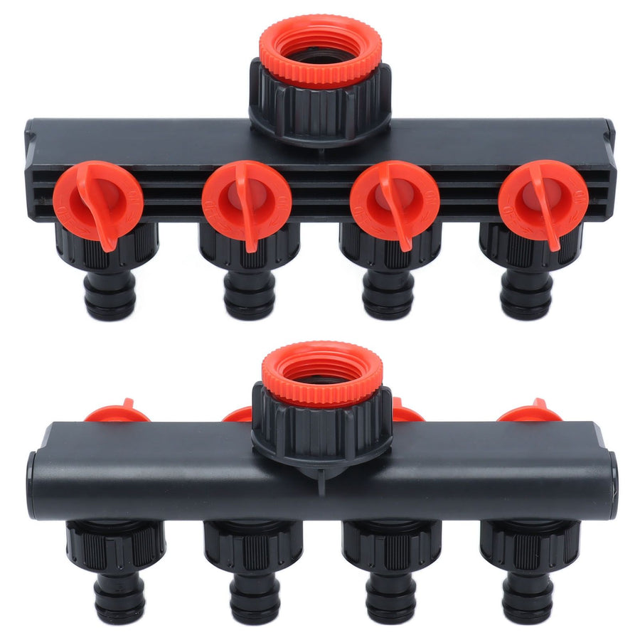 4 Way Tap Hose Connector Garden Hose Splitter Leakproof for Horticultural Agricultural Irrigation