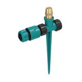 360 Degree Automatic Lawn Sprinkler Adjustable Plug in Irrigation Sprayer for Gardening Fruit Tree - Top-Down View