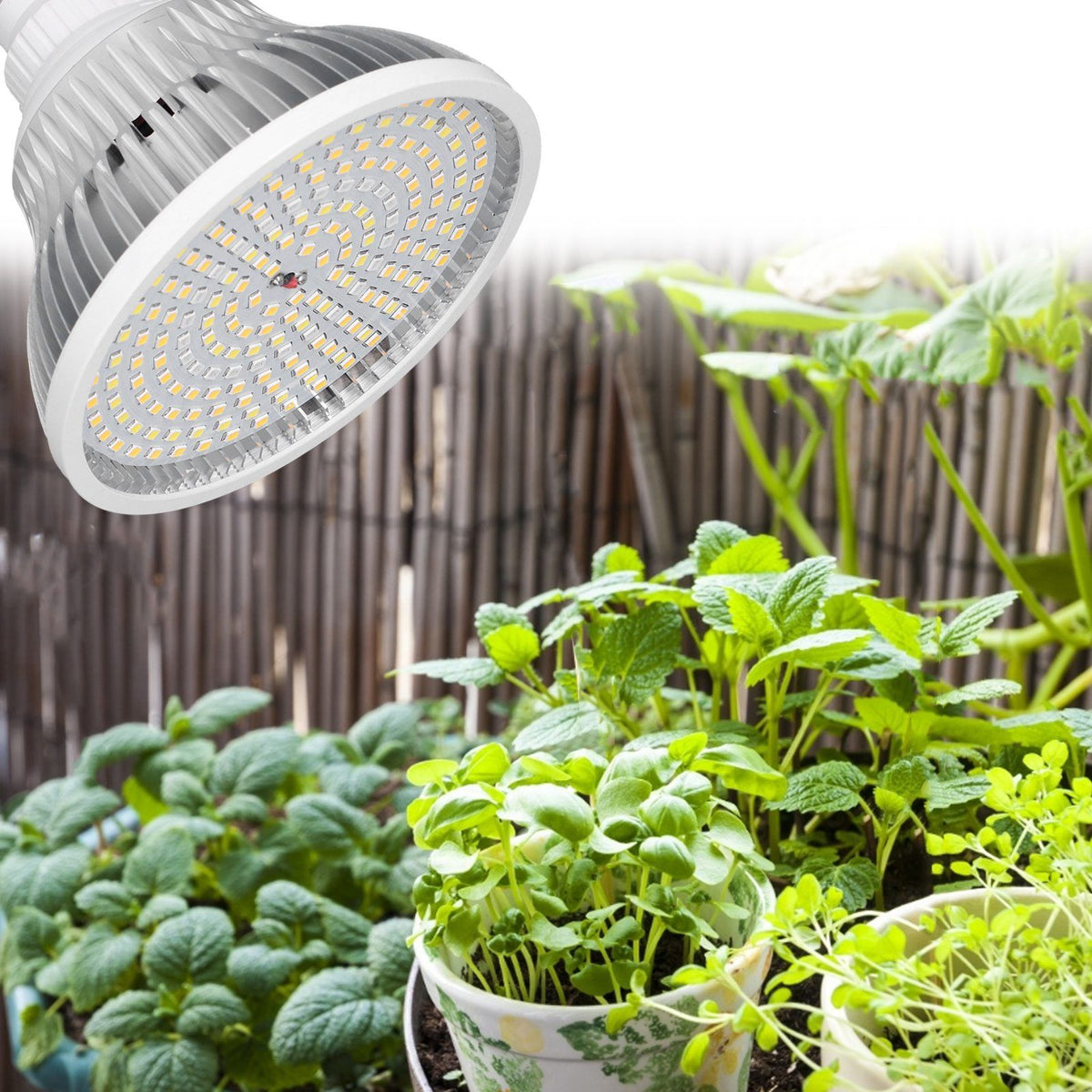 22W E27 200LED Plant Light Bulb Full Spectrum Plant Growth Lamp Bulb for Garden Greenhouse AC85V‑285V