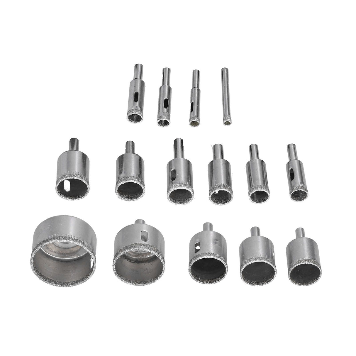 15Pcs/Set 6‑50mm Diamond Drill Bit Kit Ceramic Marble Hole Opener for Glass Wood Brick Tank