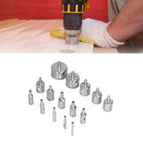 15Pcs/Set 6‑50mm Diamond Drill Bit Kit Ceramic Marble Hole Opener for Glass Wood Brick Tank